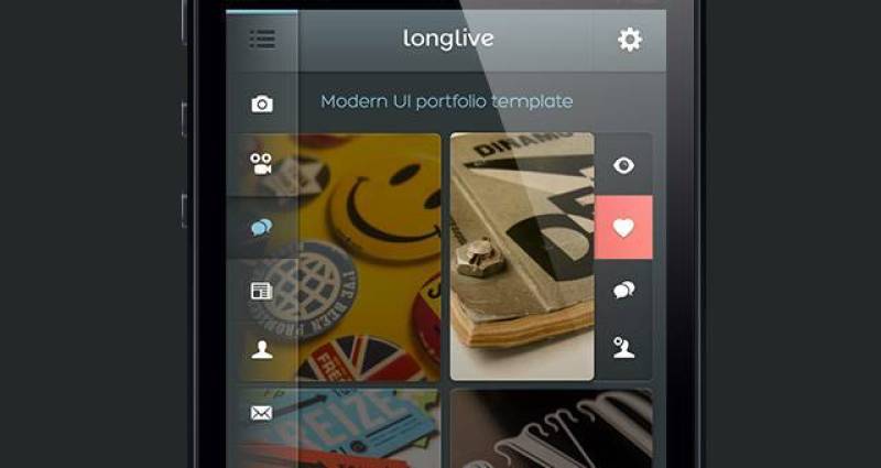 Longlive iPhone App UI Kit Psd