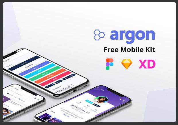 移动用户界面工具包Argon Mobile UI Kit