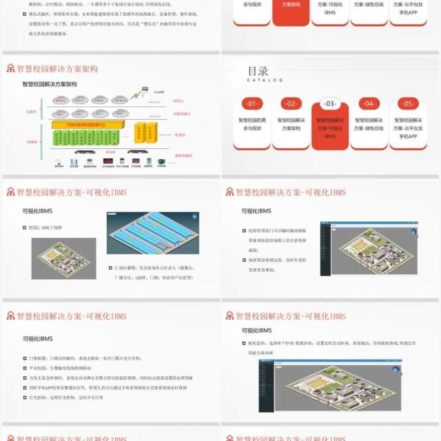 橙色简约风智慧校园解决方案PPT模板