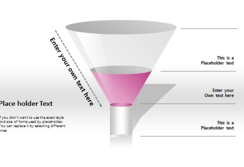漏斗式图表PPT图片