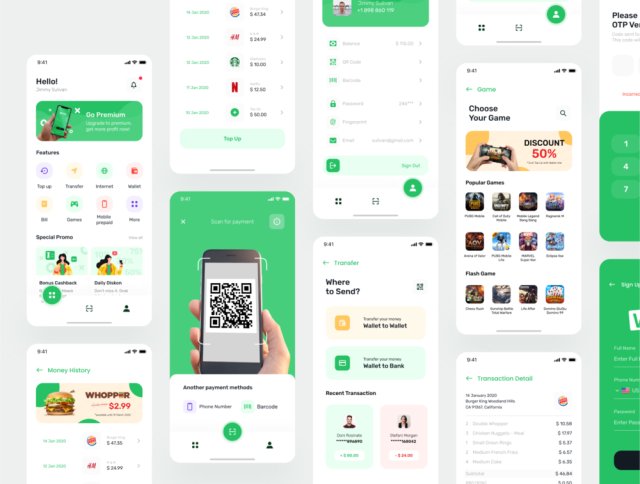 Wallie - 数字钱包应用程序UI KIT,Wallie - 数字钱包应用程序UI KIT Wallie - 数字钱包应用程序UI KIT,Wallie - 数字钱包应用程序UI KIT