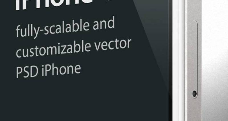 iPhone 4s Psd矢量模拟模板