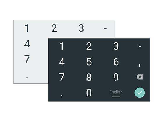 Material Design 数字键盘 Material Design 数字键盘