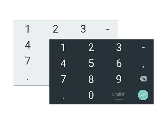 Material Design 数字键盘