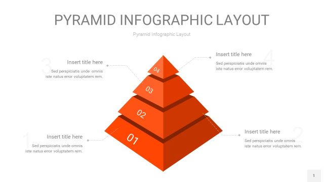 橘红色3D金字塔PPT信息图表1 橘红色3D金字塔PPT信息图表1