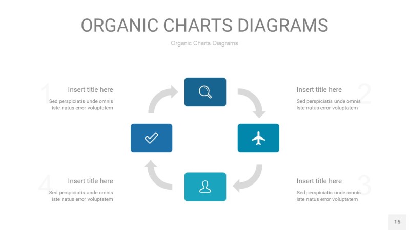 宝石色循环PPT图表15