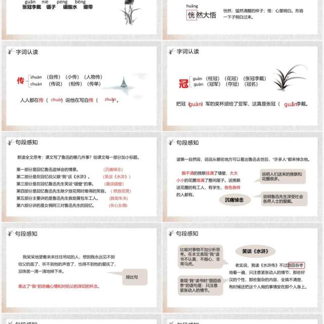 部编版六年级语文下册我的伯父鲁迅先生课件PPT模板 部编版六年级语文下册我的伯父鲁迅先生课件PPT模板