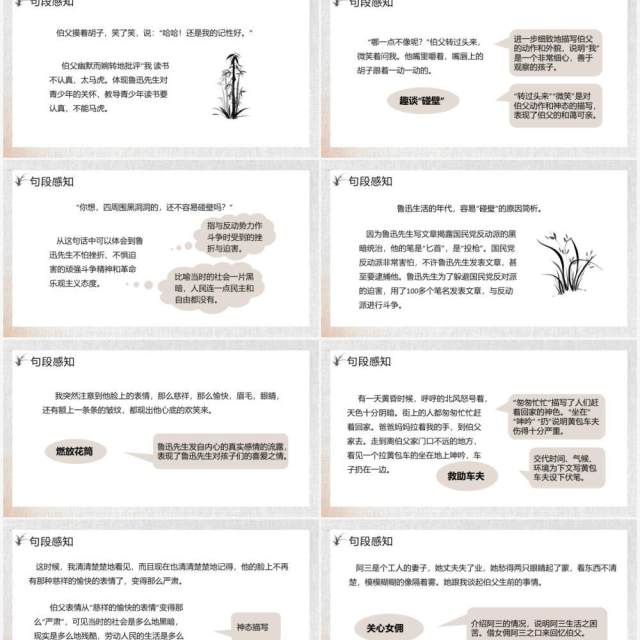 部编版六年级语文下册我的伯父鲁迅先生课件PPT模板 部编版六年级语文下册我的伯父鲁迅先生课件PPT模板