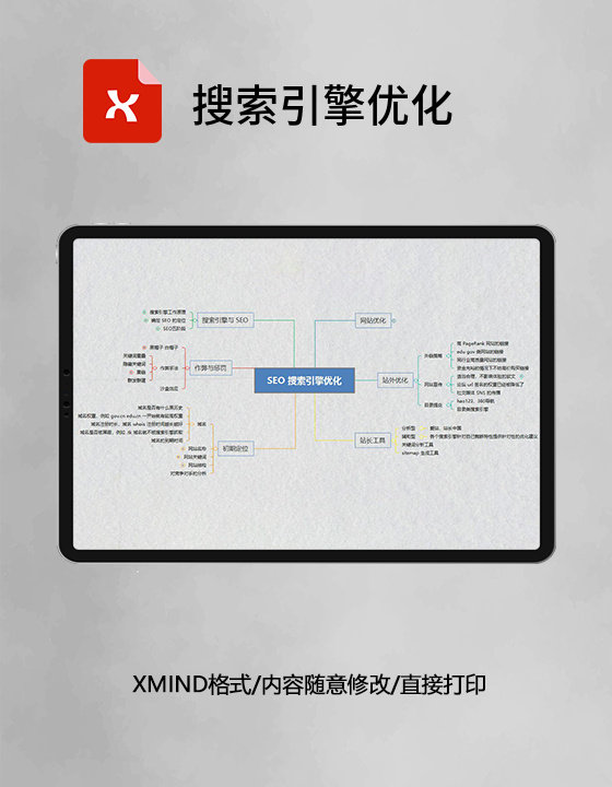 思维导图搜索引擎优化XMind模板