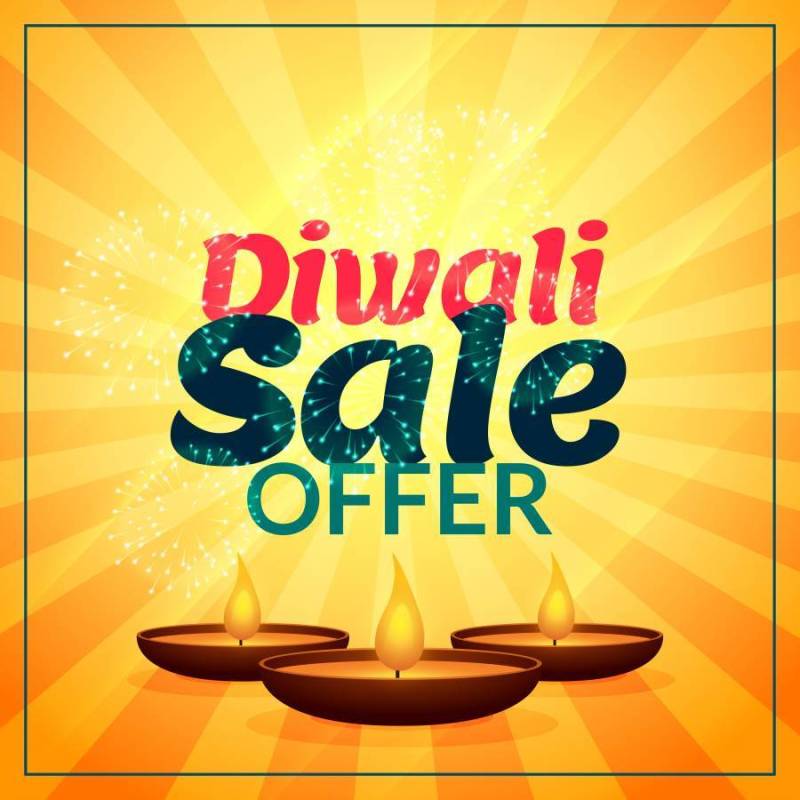 与三个diya的diwali销售提议