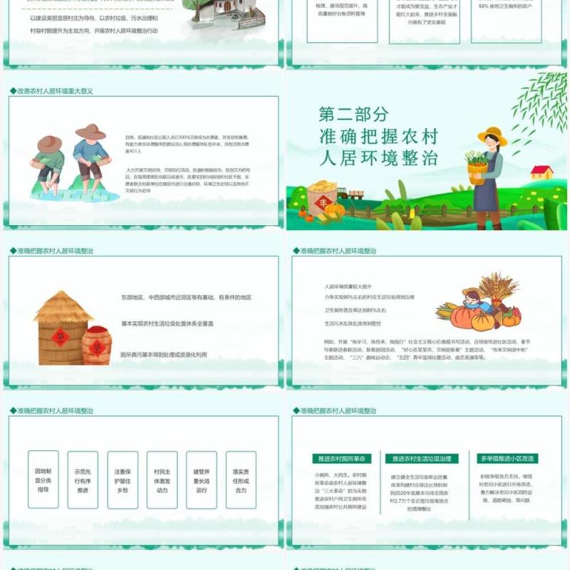 农村人居环境整治建设宜居美丽乡村环境整治是关键动态PPT模板