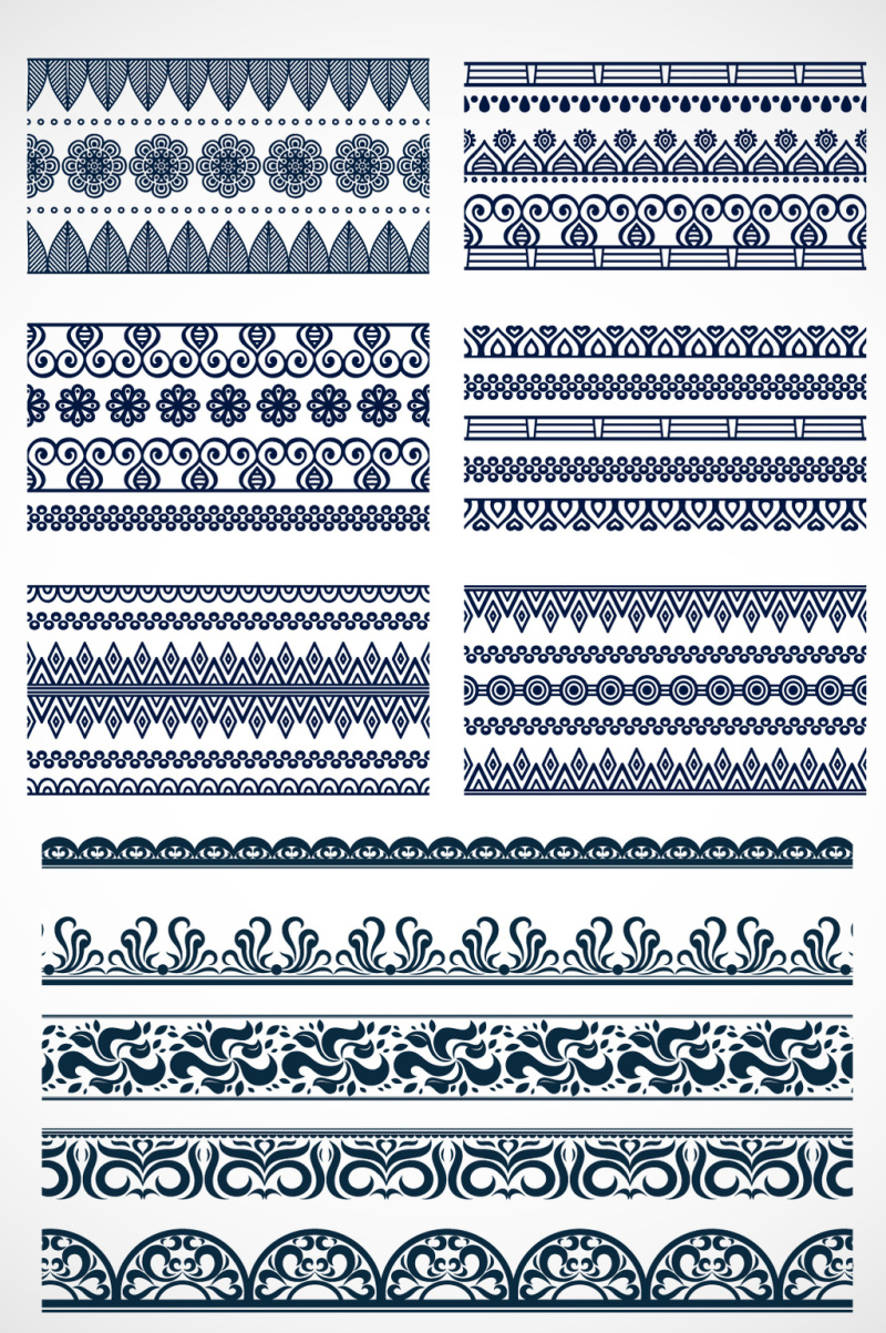 花纹花边花边装饰元素纹理