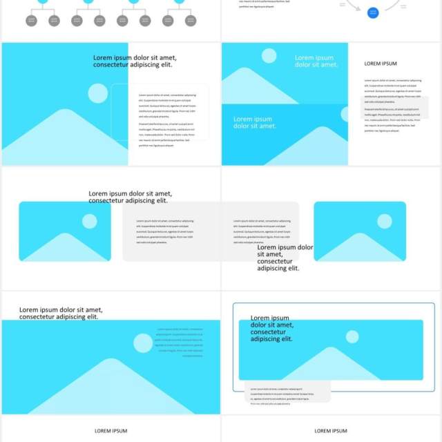 蓝色医学医疗图片排版展示PPT模板MEDICALYA - Medical Presentation Template