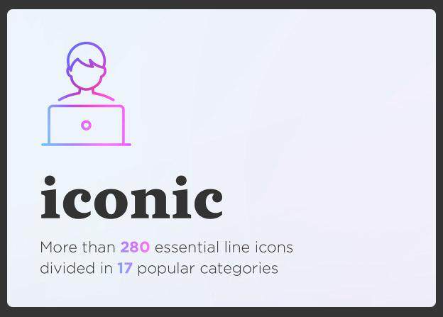 标志性的基本线性图标素材Iconic. Essential line icons set 标志性的基本线性图标素材Iconic. Essential line icons set