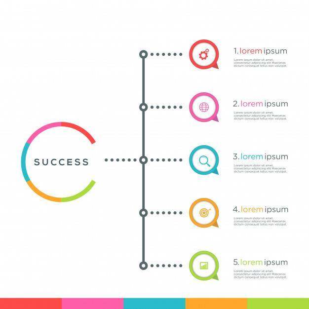 抽象infographics选择模板