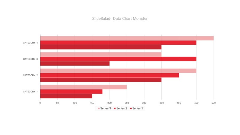 红色数据统计PPT图表-28