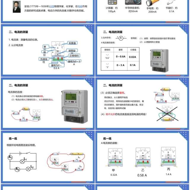 部编版九年级物理全册电流和测量课件PPT模板 部编版九年级物理全册电流和测量课件PPT模板