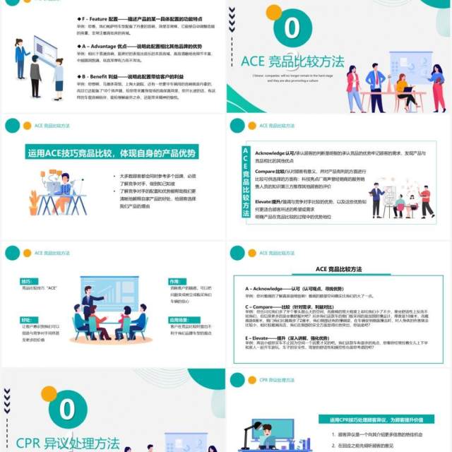卡通风企业员工管理销售话术及技巧培训PPT模板 卡通风企业员工管理销售话术及技巧培训PPT模板