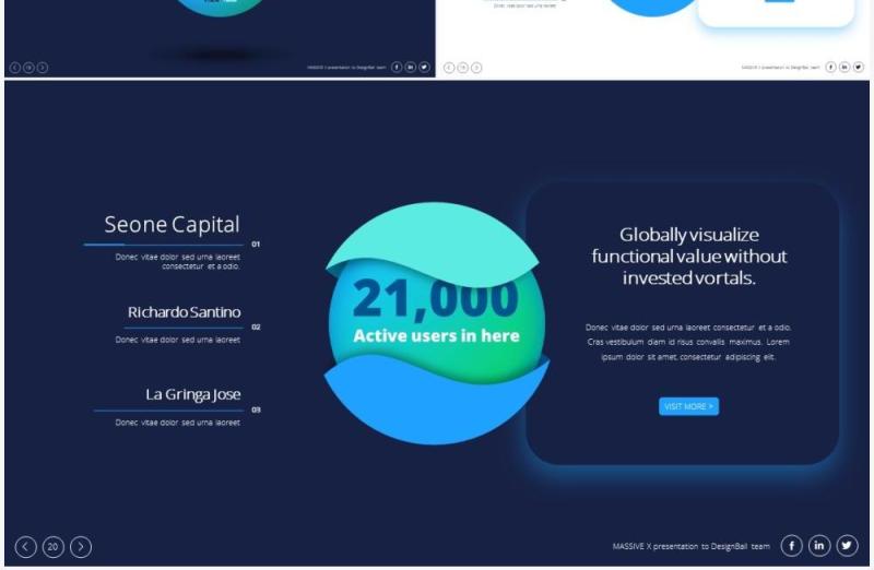 球形球体信息图表PPT素材Infographics