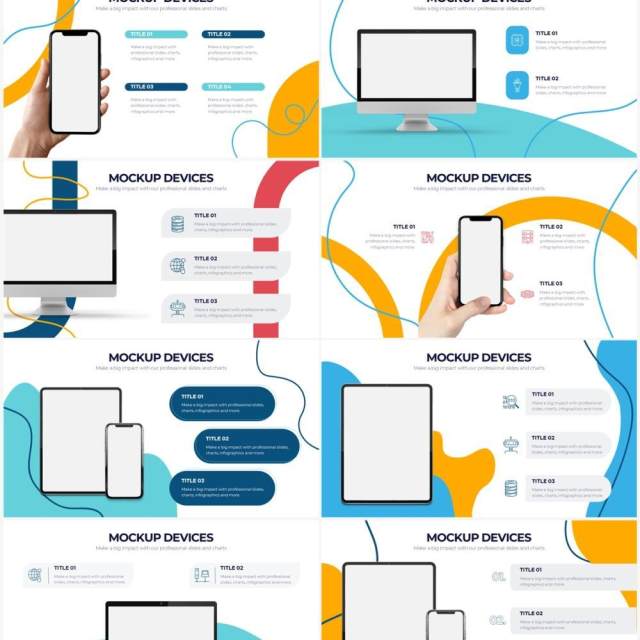 创意手机电脑平板样机设备PPT素材不含摄影图Mockup Devices Powerpoint Infographics 创意手机电脑平板样机设备PPT素材不含摄影图Mockup Devices Powerpoint Infographics