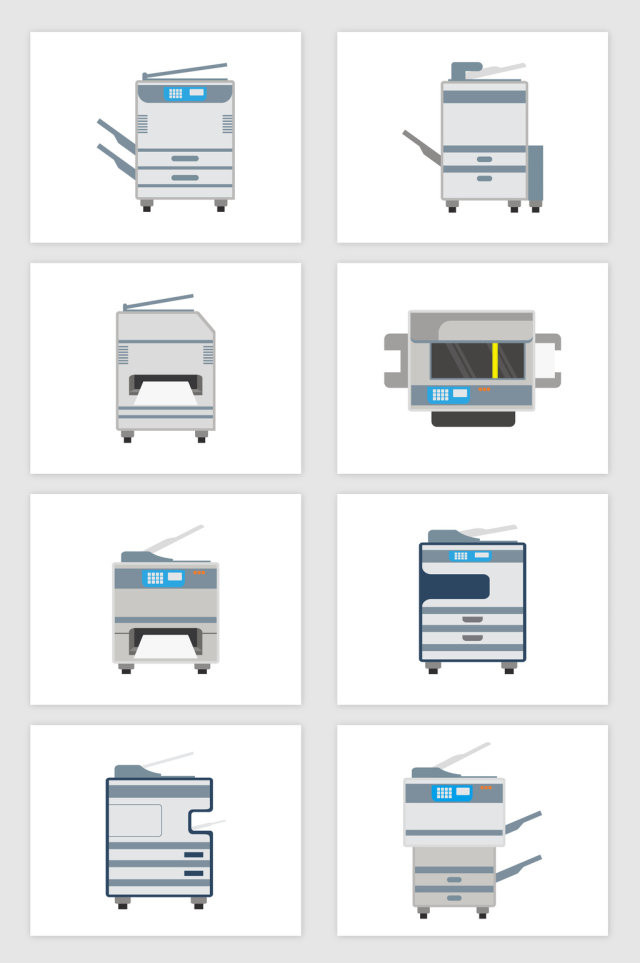 矢量公司打印机素材