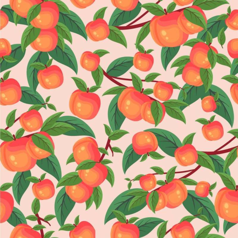 桃树图案壁纸