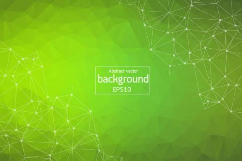 几何绿色多边形背景