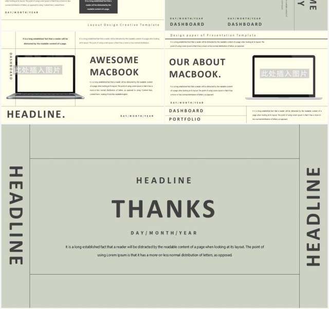 欧美工作汇报通用PPT模板HEADLINE Powerpoint Template 欧美工作汇报通用PPT模板HEADLINE Powerpoint Template