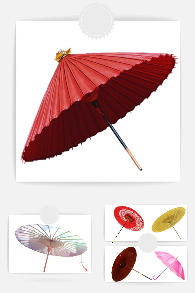 古风油纸伞设计素材