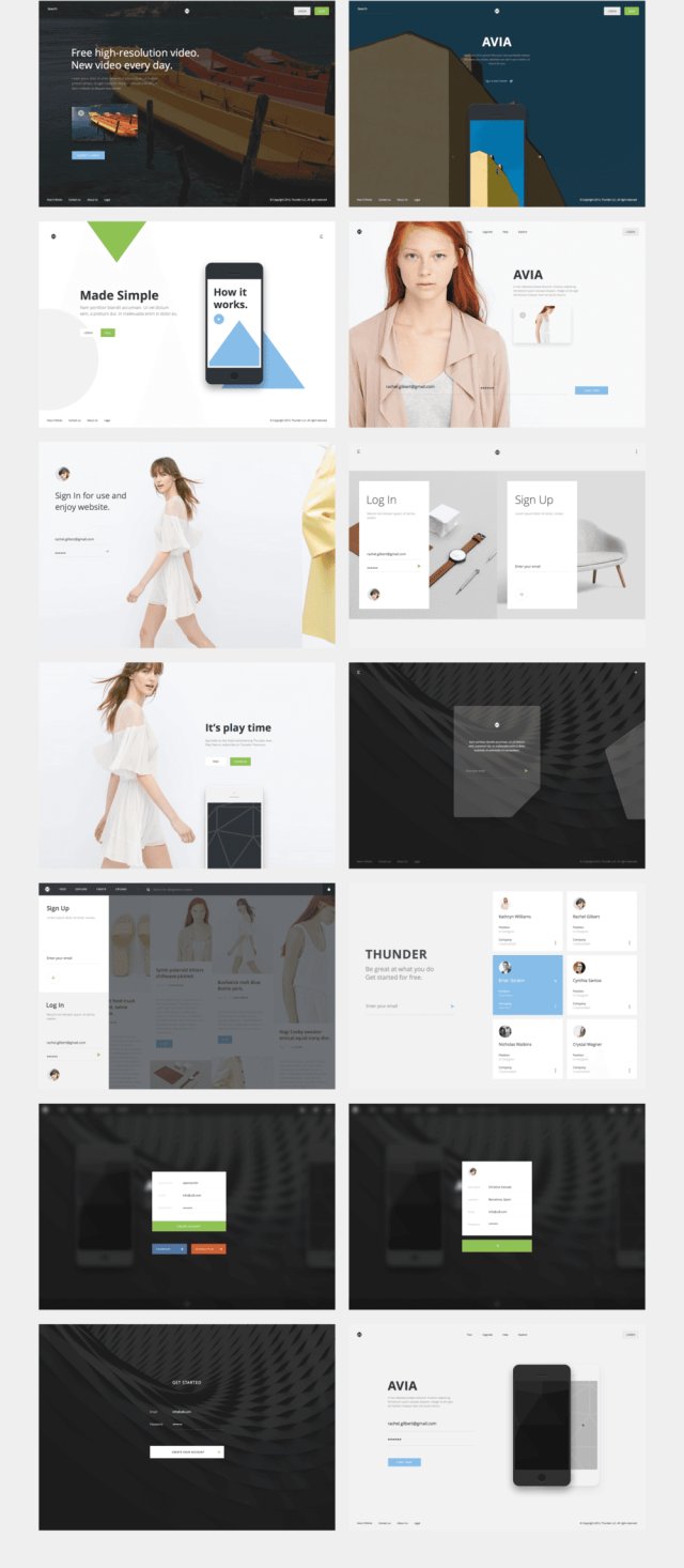 美丽的40模板主页工具包,Avia UI Kit:Splash 美丽的40模板主页工具包,Avia UI Kit:Splash