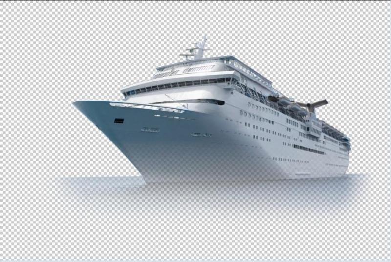游轮psd分层素材