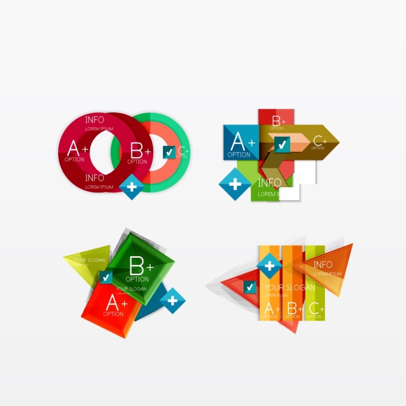 现代商业信息图表模板42