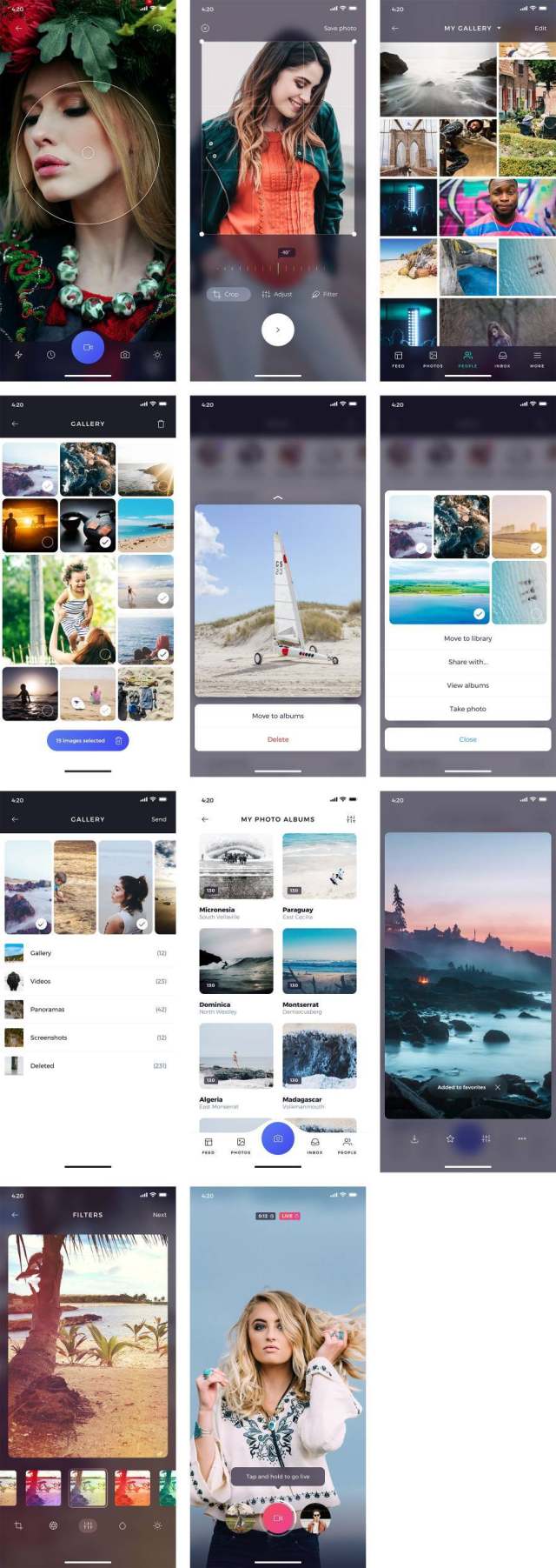 Atro 照片应用界面 Atro 照片应用界面