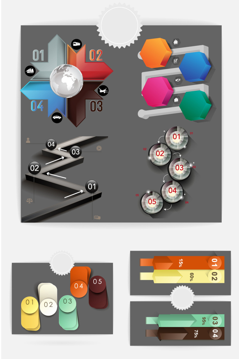 矢量商务PPT素材