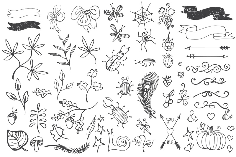 手绘书法设计元素07