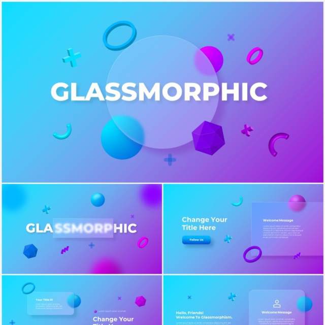 炫彩玻璃蓝紫色国外动态PPT模板素材Glass Blue Violet 炫彩玻璃蓝紫色国外动态PPT模板素材Glass Blue Violet
