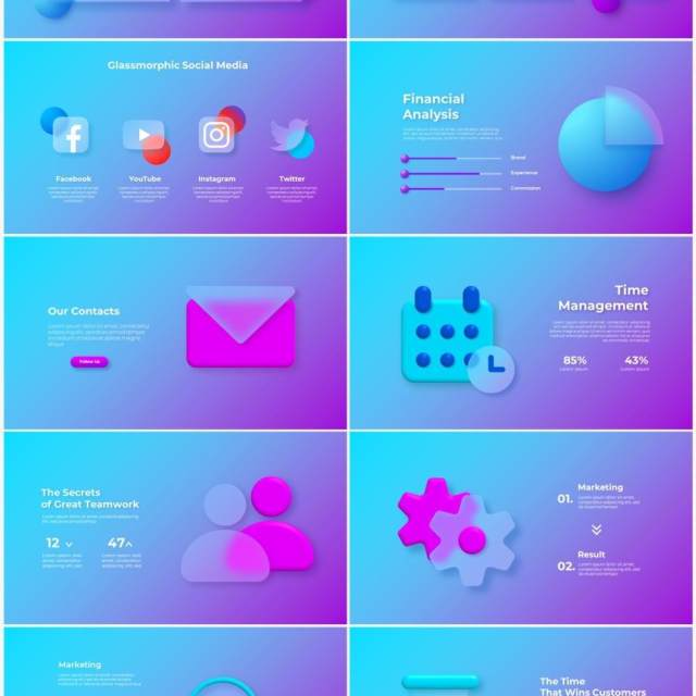 炫彩玻璃蓝紫色国外动态PPT模板素材Glass Blue Violet 炫彩玻璃蓝紫色国外动态PPT模板素材Glass Blue Violet