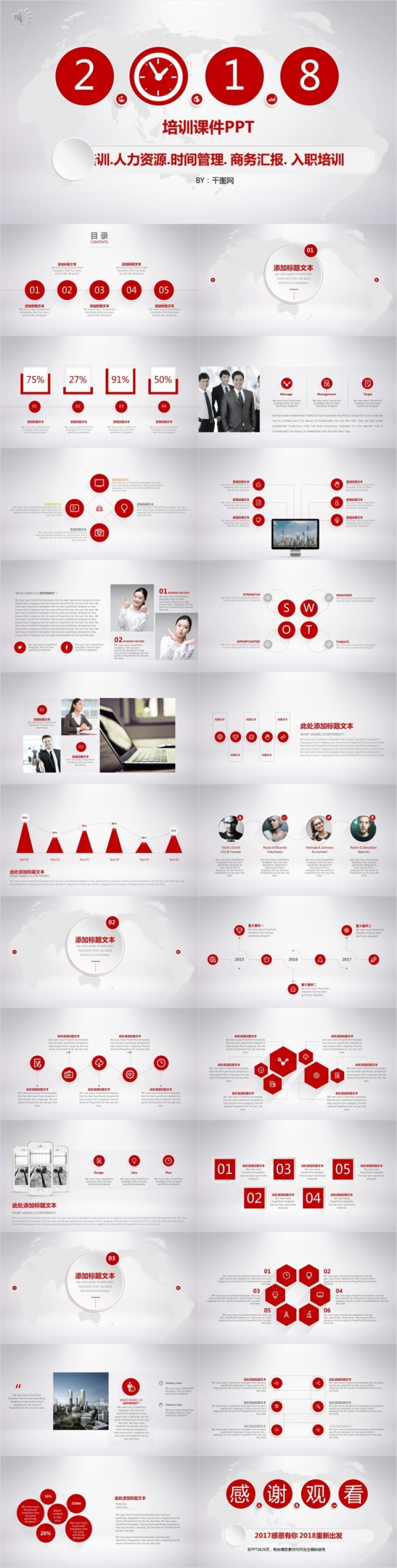 企业培训课件PPT模板