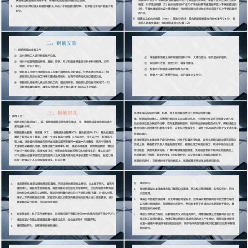 钢筋工程质量控制重点培训PPT模板