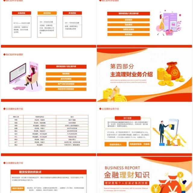 金融理财知识培训学会理财动态PPT模板 金融理财知识培训学会理财动态PPT模板