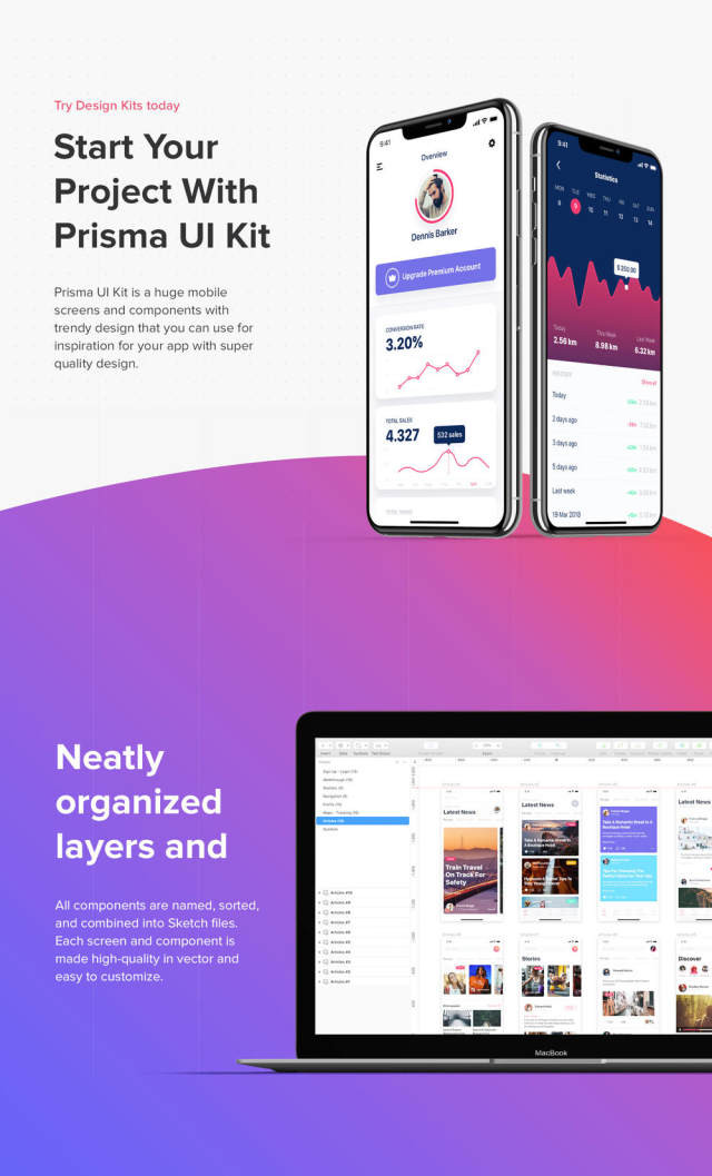适用于Sketch,XD和Figma的移动UI工具包,Prisma UI工具包 适用于Sketch,XD和Figma的移动UI工具包,Prisma UI工具包
