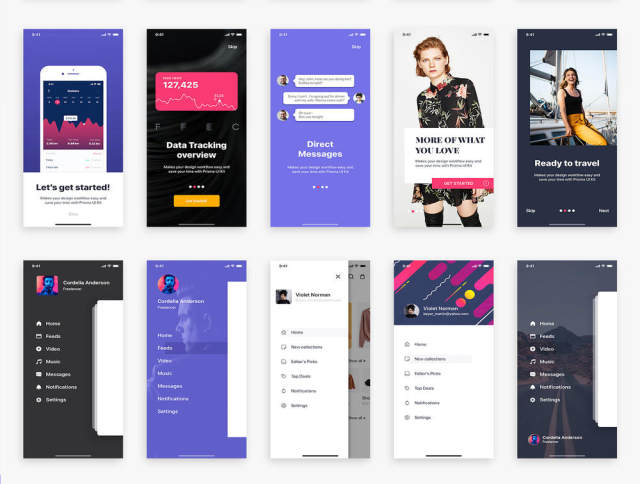 适用于Sketch,XD和Figma的移动UI工具包,Prisma UI工具包 适用于Sketch,XD和Figma的移动UI工具包,Prisma UI工具包