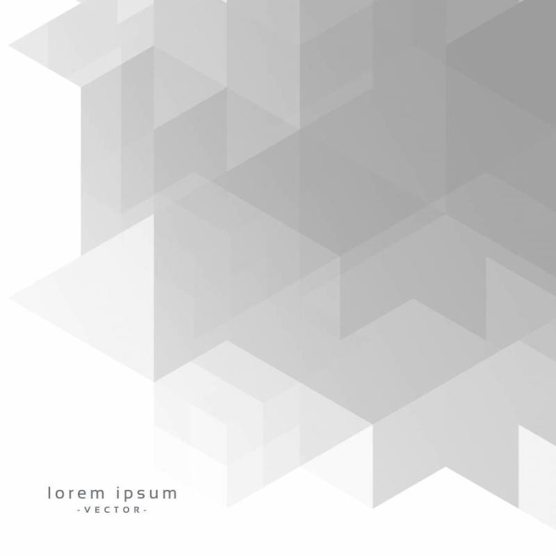 与三角形低多形状的抽象白色背景