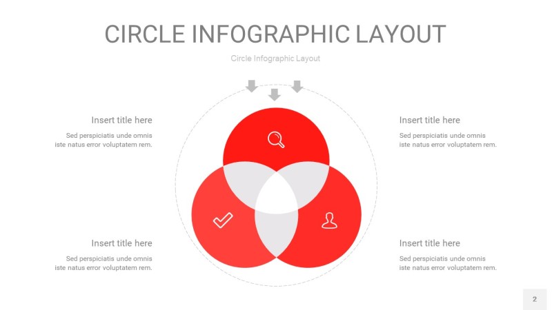 红色圆形PPT信息图2