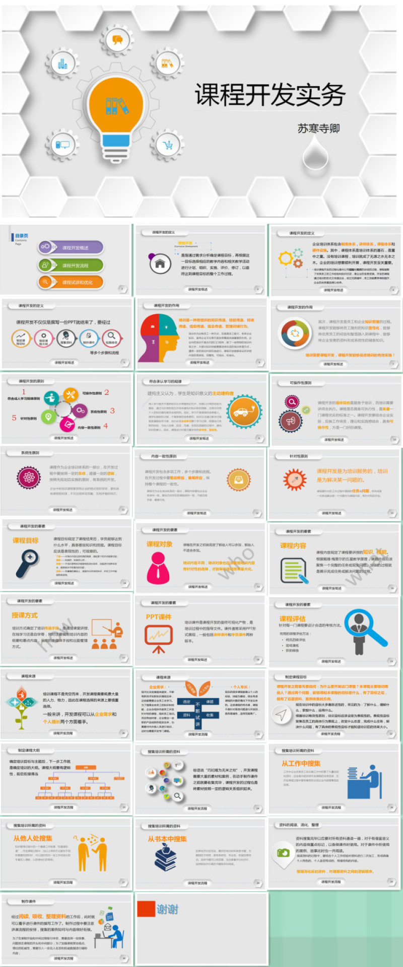 企业课程开发实务PPT课件模板