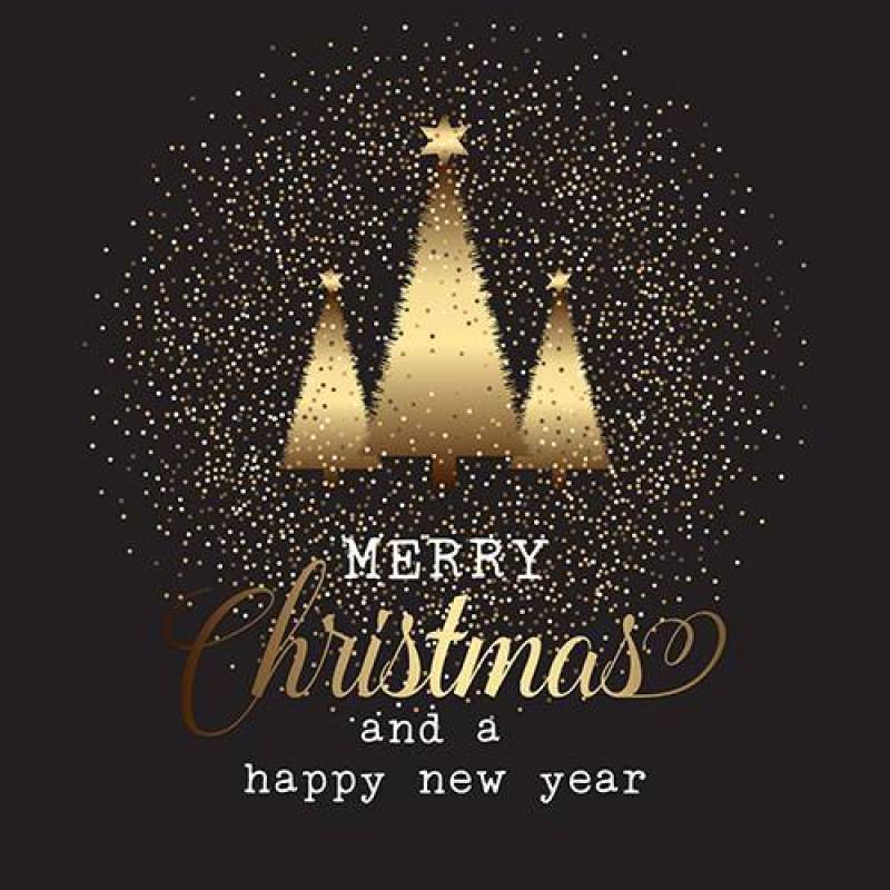 黄金圣诞树背景