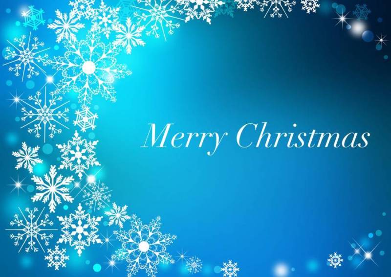 圣诞节_蓝色_背景