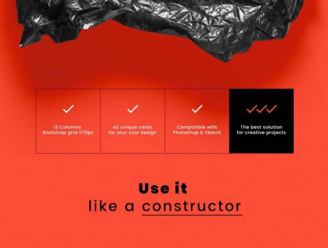 用于Photoshop和Sketch,Intro UI Kit的现代和简约UI工具包 用于Photoshop和Sketch,Intro UI Kit的现代和简约UI工具包