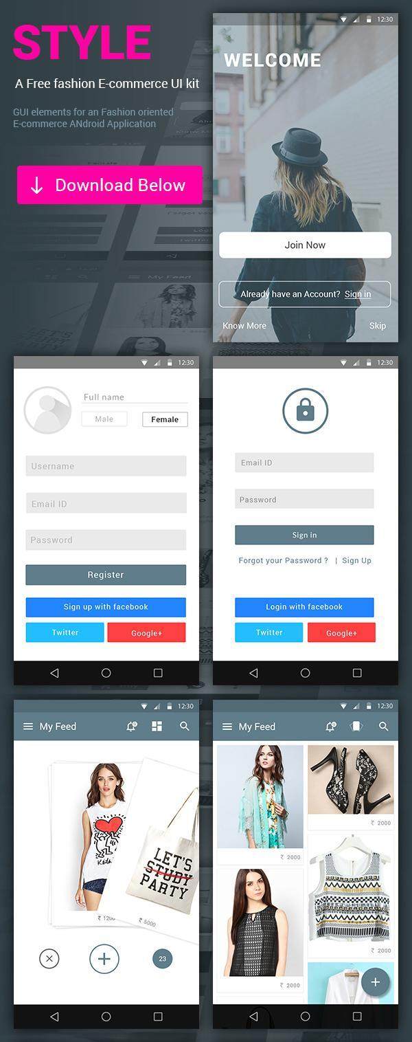 时尚电商APP UI psd源文件全套 时尚电商APP UI psd源文件全套