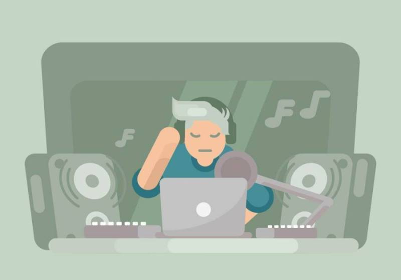 音乐创作者插图